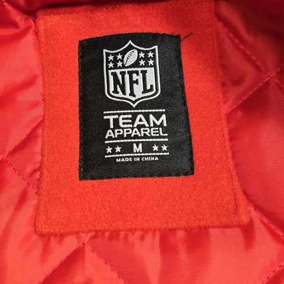 49ers Red and White Varsity Jacket - Picture 5 of 7